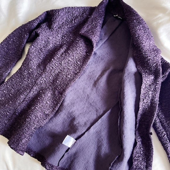 *New* SAMUEL DONG Stretched Ruched Buttoned Coat - Picture 4 of 5